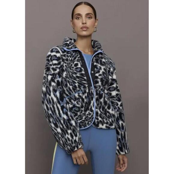 Free People Tops - Free People Rocky Ridge Hit The Slopes Cheetah Print Sweater - XL NWOT